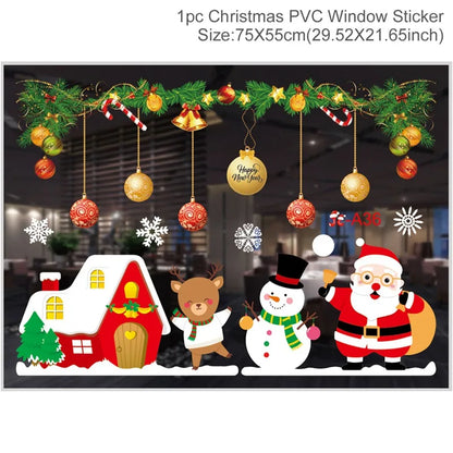 Festive Window Art – Reusable Christmas Wall & Window Stickers