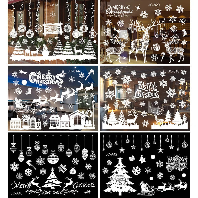 Festive Window Art – Reusable Christmas Wall & Window Stickers