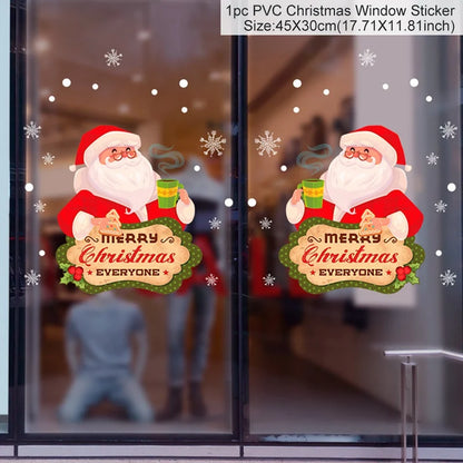 Festive Window Art – Reusable Christmas Wall & Window Stickers