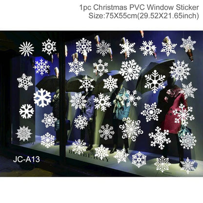 Festive Window Art – Reusable Christmas Wall & Window Stickers