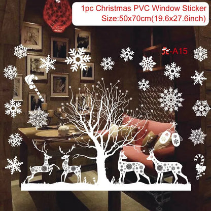 Festive Window Art – Reusable Christmas Wall & Window Stickers