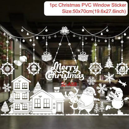 Festive Window Art – Reusable Christmas Wall & Window Stickers