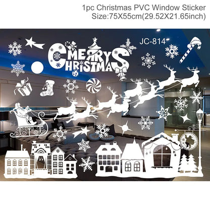 Festive Window Art – Reusable Christmas Wall & Window Stickers