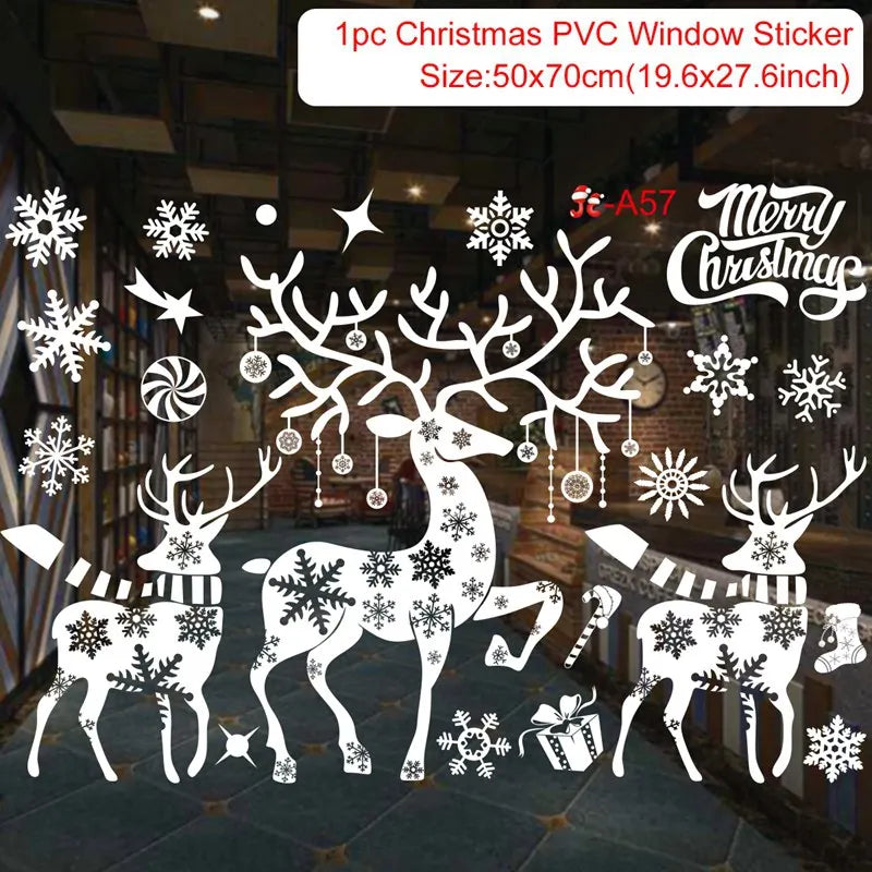 Festive Window Art – Reusable Christmas Wall & Window Stickers