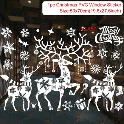 Festive Window Art – Reusable Christmas Wall & Window Stickers