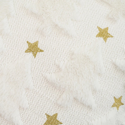 Cozy Noel Cushion Cover – Embroidered Christmas Star