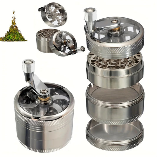 Stainless Steel Nut & Spice Grinder with Manual Handle