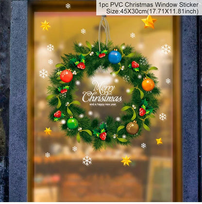 Festive Window Art – Reusable Christmas Wall & Window Stickers