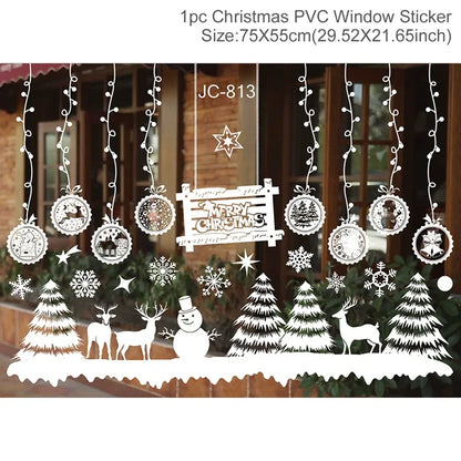 Festive Window Art – Reusable Christmas Wall & Window Stickers