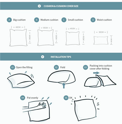 Cozy Noel Cushion Cover – Embroidered Christmas Star