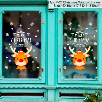 Festive Window Art – Reusable Christmas Wall & Window Stickers