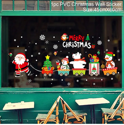 Festive Window Art – Reusable Christmas Wall & Window Stickers