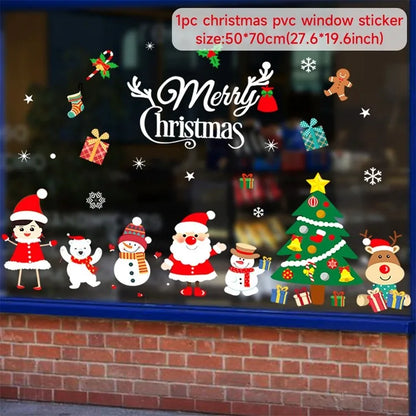 Festive Window Art – Reusable Christmas Wall & Window Stickers