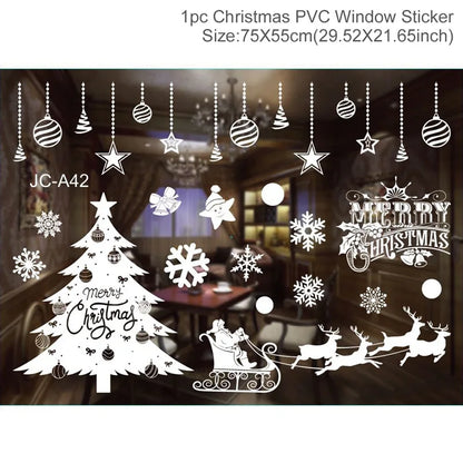 Festive Window Art – Reusable Christmas Wall & Window Stickers