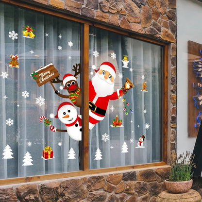 Festive Window Art – Reusable Christmas Wall & Window Stickers