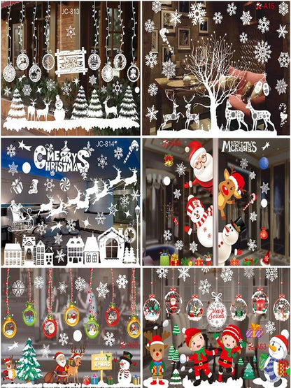 Festive Window Art – Reusable Christmas Wall & Window Stickers