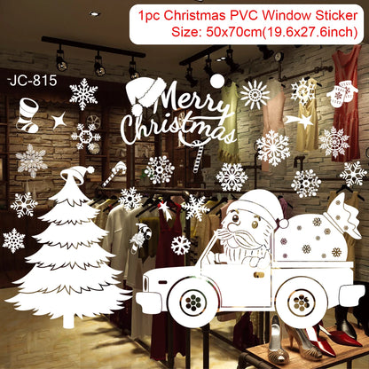 Festive Window Art – Reusable Christmas Wall & Window Stickers