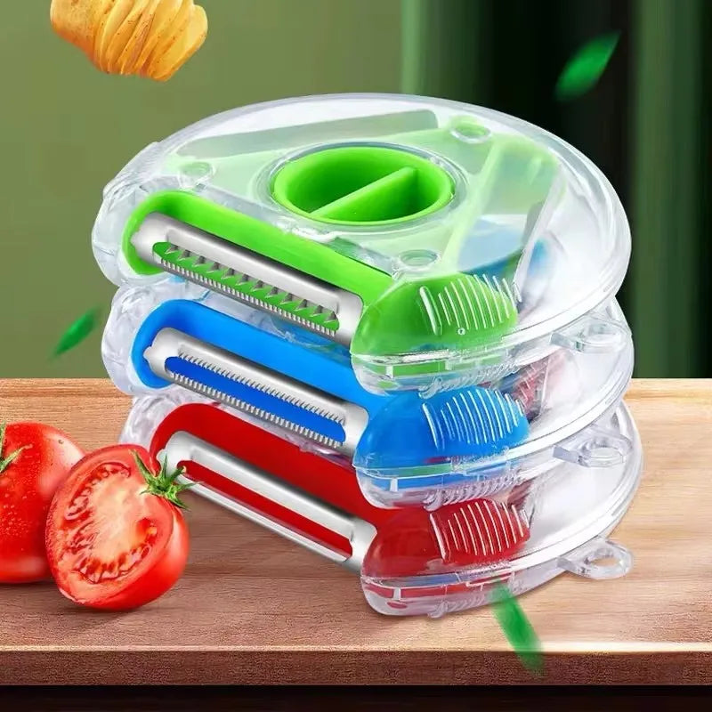 3-in-1 Magic Trio Peeler Set with Julienne and Zester Blades