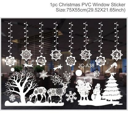 Festive Window Art – Reusable Christmas Wall & Window Stickers